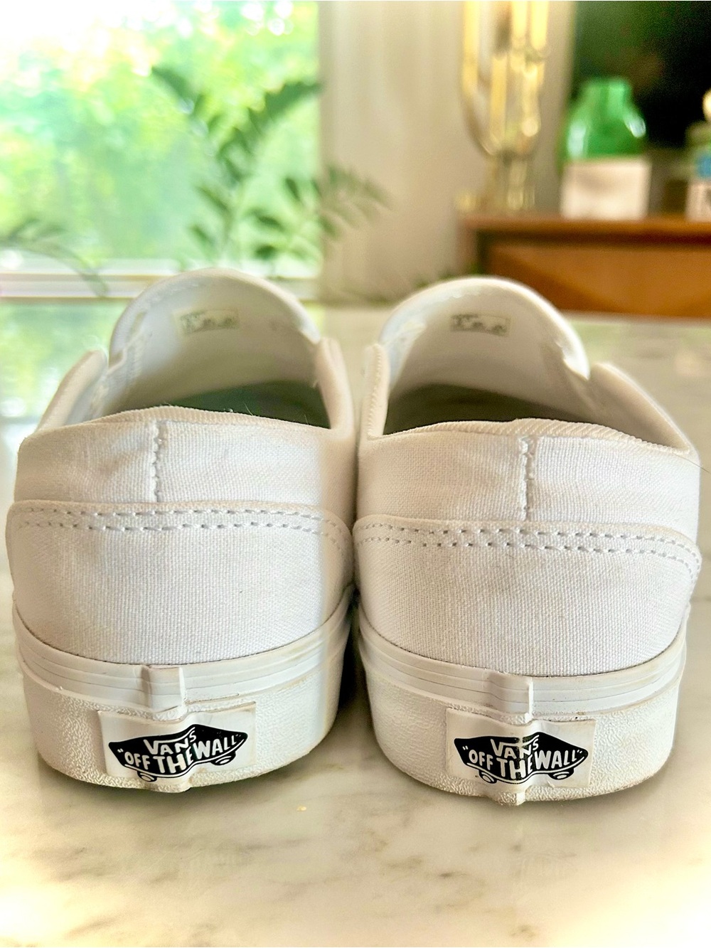 Vans True White Slip Ons-women’s 8 - Picture 4 of 5